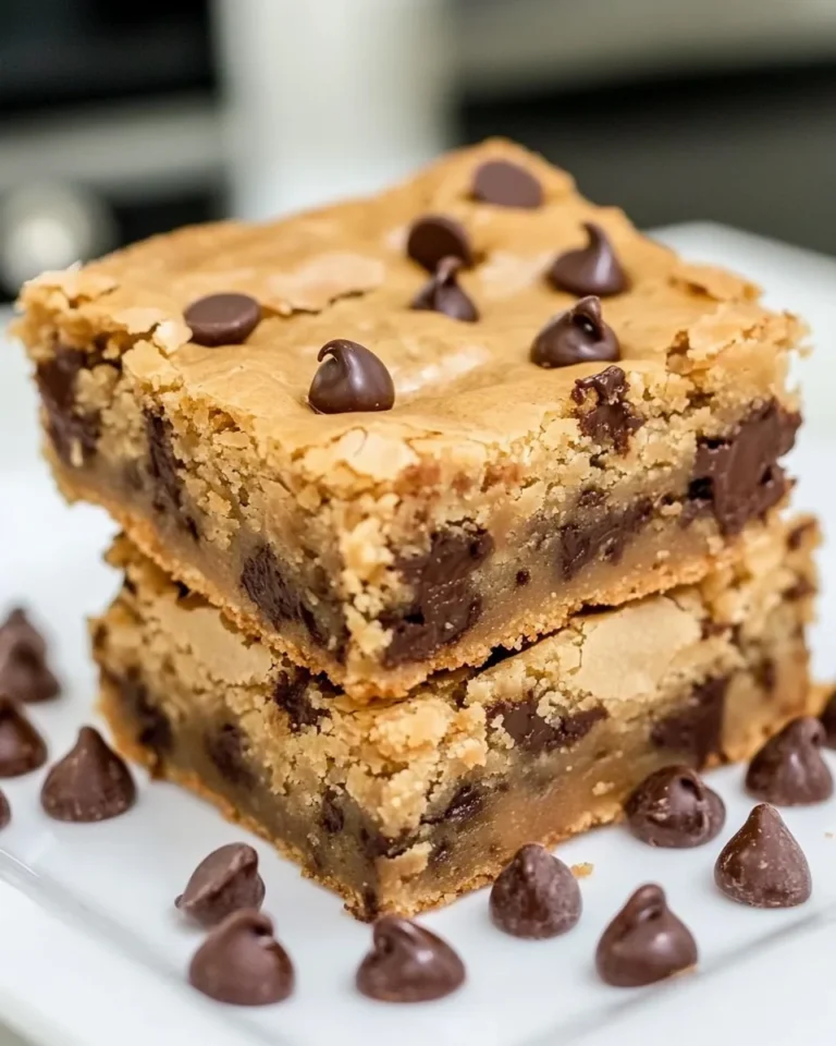 Browned Butter Chocolate Chip Blondies
