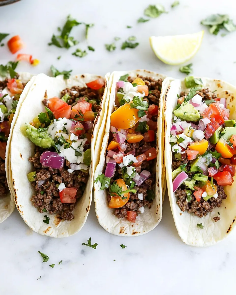 Ground Beef Tacos